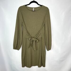 Womans LIONSTILL Green Tie Waist Sweater Dress Size Large